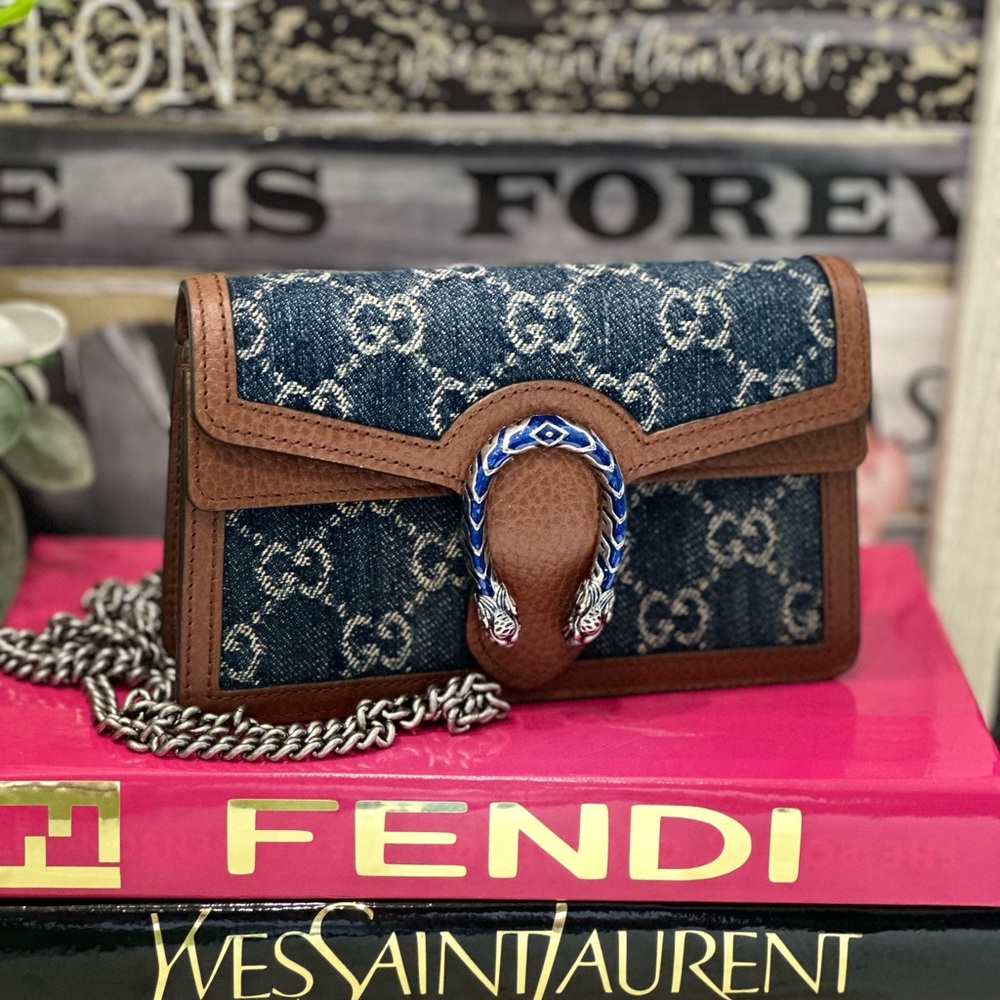 Gucci Blue and Brown bag